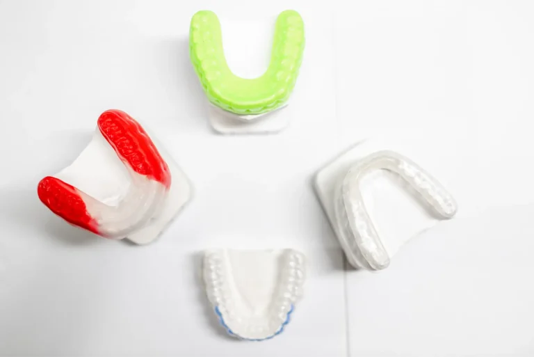 there are three different types of teeth with different colors